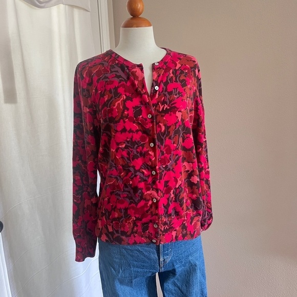Land’s End Floral Cardigan - Picture 3 of 5